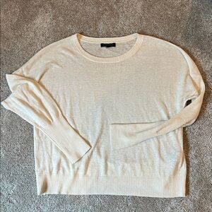 Banana Republic Soft Cream Crew Neck Sweater